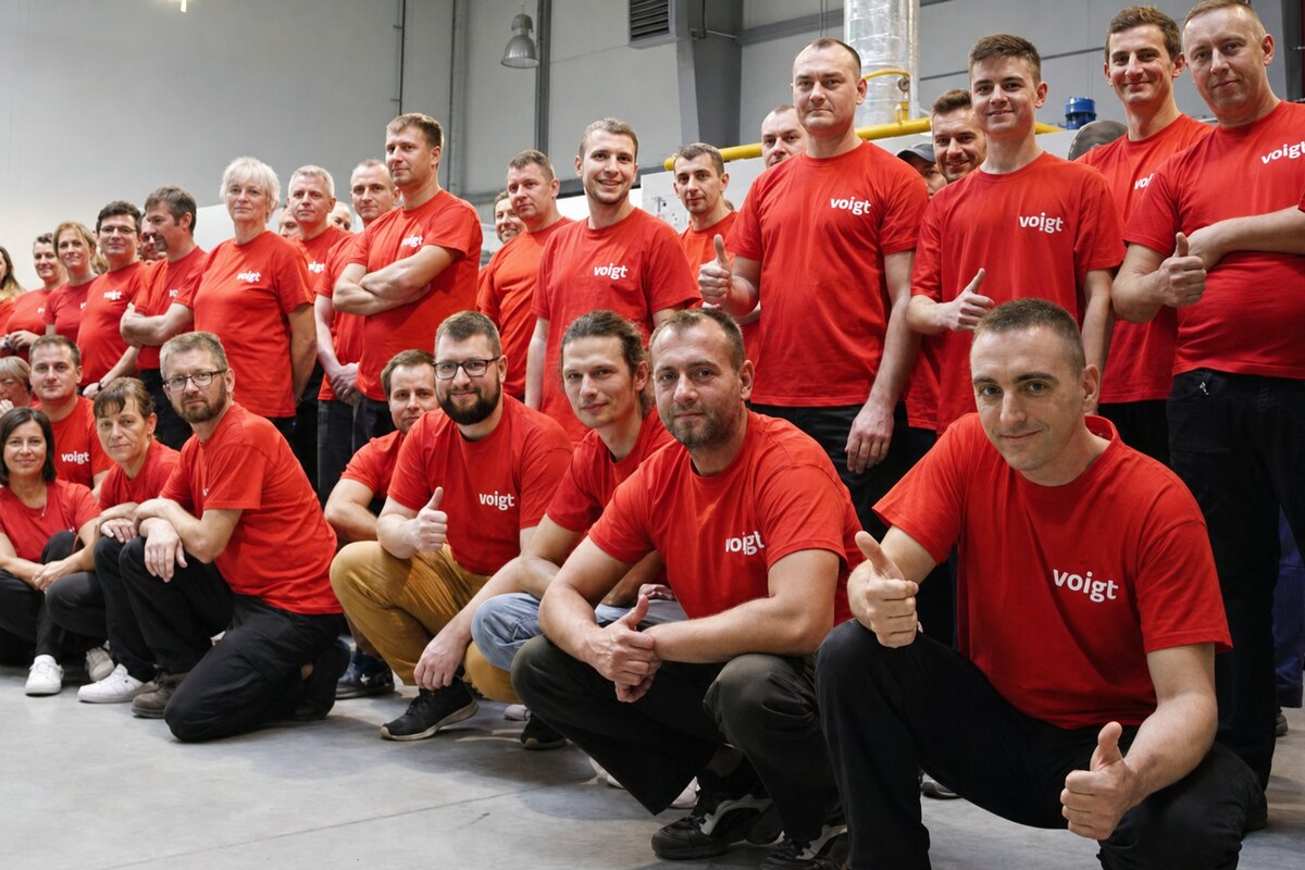 VOIGT production team in the company facility