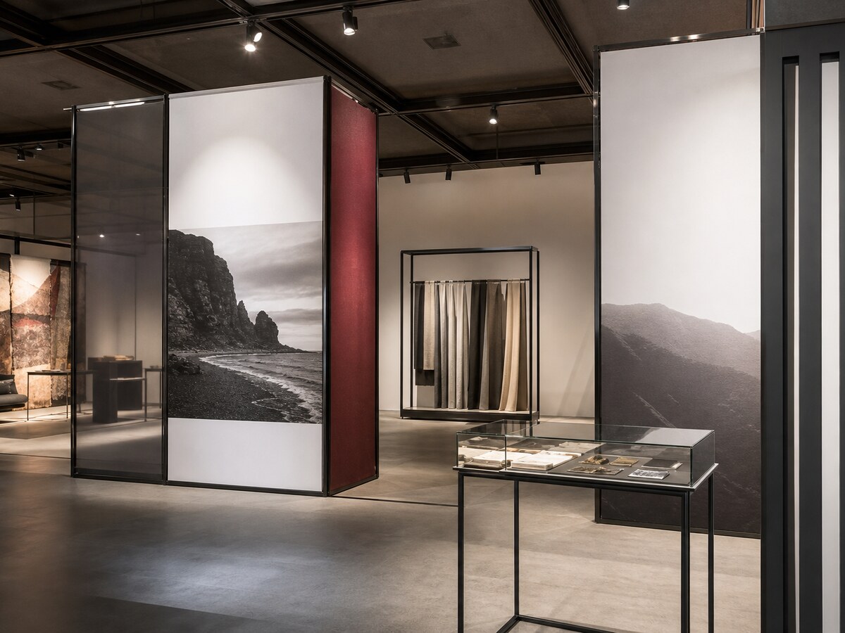 Premium modular textile display system