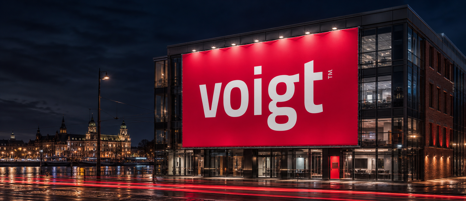 VOIGT tensioned facade membrane on a building in Szczecin